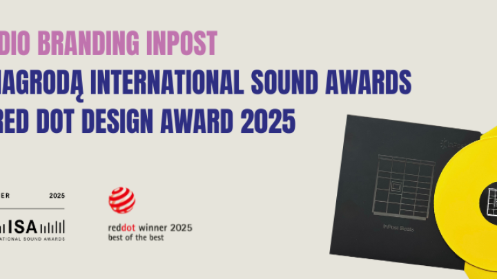 Zdobywamy nagrody International Sound Awards i Red Dot Design Award za audio branding InPost