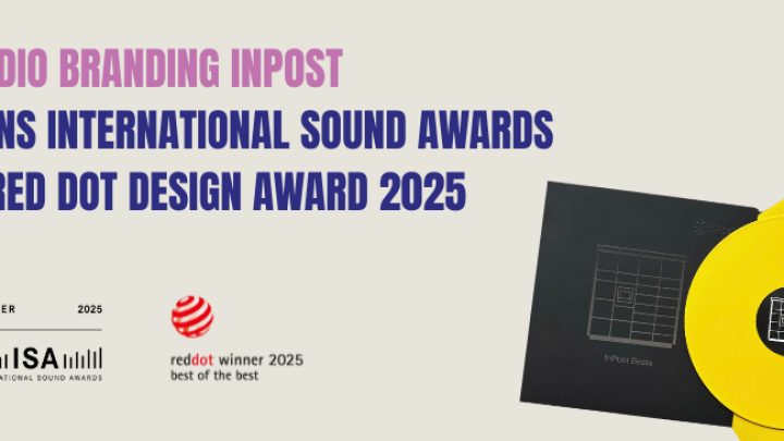 InPost Audio Branding wins International Sound Awards and Red Dot Design Award 2025